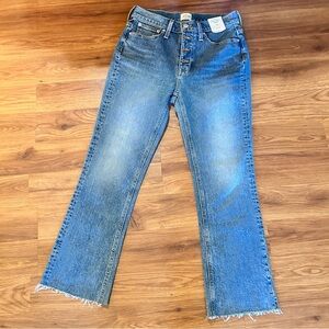J. Crew Light Blue 9” Billie Demi Boot Crop Flare Jeans NWT 26